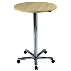 Bach Stehtisch Hammer 70 75 x 72 - 114 cm verchromtes Ahornbein