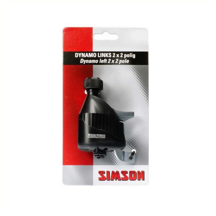 Simson Dynamo links Gummilaufrad 2x2 polig