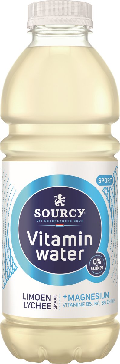 Sourcy - Vitaminwasser - Limetten-Litschi - 6 x 1 Liter - Vorteilspack