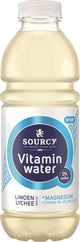 Sourcy - Vitaminwasser - Limetten-Litschi - 6 x 1 Liter - Vorteilspack