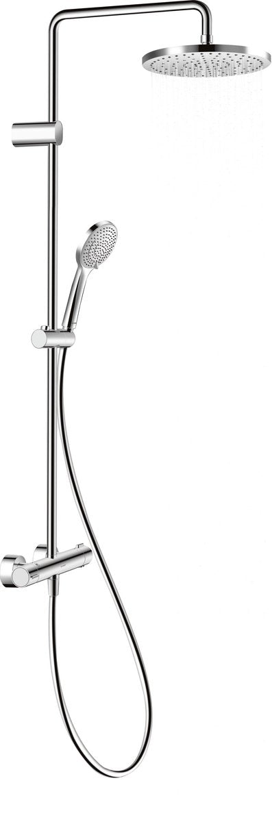 Duravit Regenduschsystem 1000 – Thermostatbrause – 3 Strahlarten – Temperaturschutzsicherung – Chrom hochglänzend