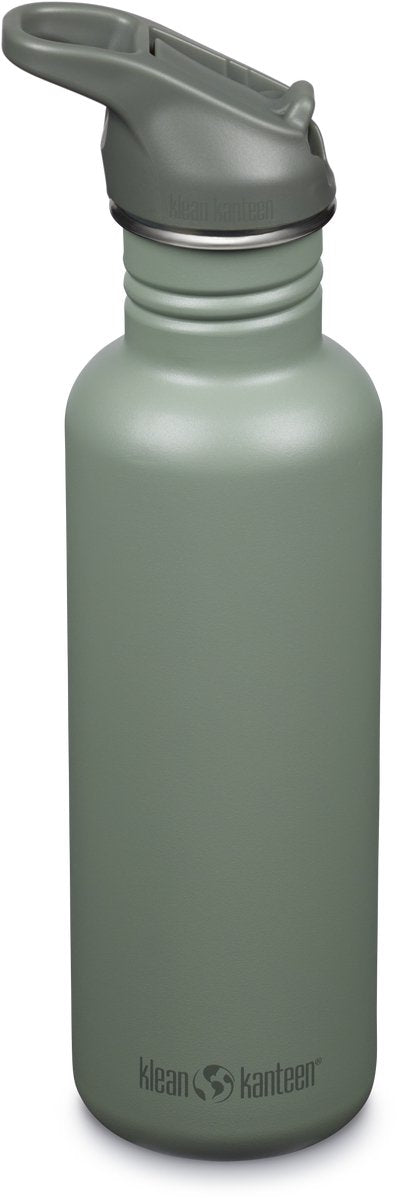 KLEAN Kanteen -Trinkflasche - Klassiker - Sportdop mit Flip - Sea Spray - 800 ml