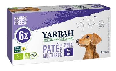Yarrah Hund Alu Pate Multipack Chicken Truthahn