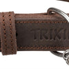 Trixie Kragenhund rustikales fettes Leder dunkelbraun