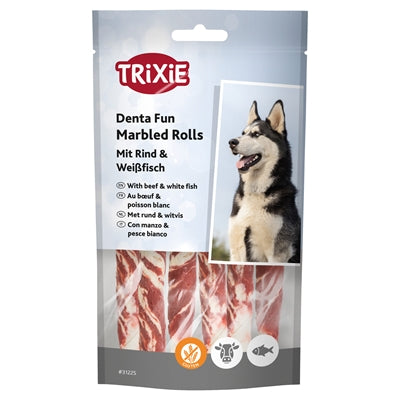 Trixie Denta Fun Marmored Beef -Kau -Brötchen
