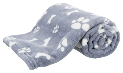 Trixie Dog Decke Kenny Fleece Knochenbeine blau