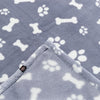 Trixie Dog Decke Kenny Fleece Knochenbeine blau
