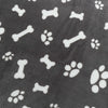 Trixie Dog Decke Kenny Fleece Knochenbeine grau