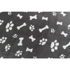 Trixie Dog Decke Kenny Fleece Knochenbeine grau