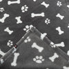 Trixie Dog Decke Kenny Fleece Knochenbeine grau