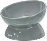 Trixie Food Bowl Katze xxl Keramik Grau angehoben - afbeelding 1
