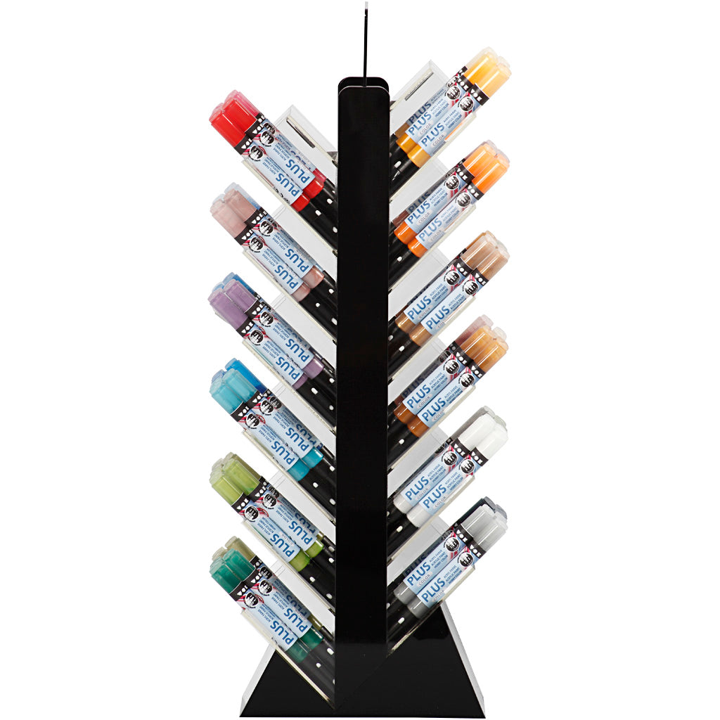 Plus Farbmarker, L: 14,5 cm, Strichstärke 1-2 mm, verschiedene Farben, 5,5 ml, 144 Stück 1 Box