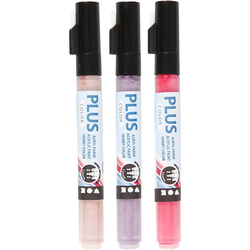 Plus Farbfarbe Stift - Fuchsia, staubige Rose, dunkle Lila