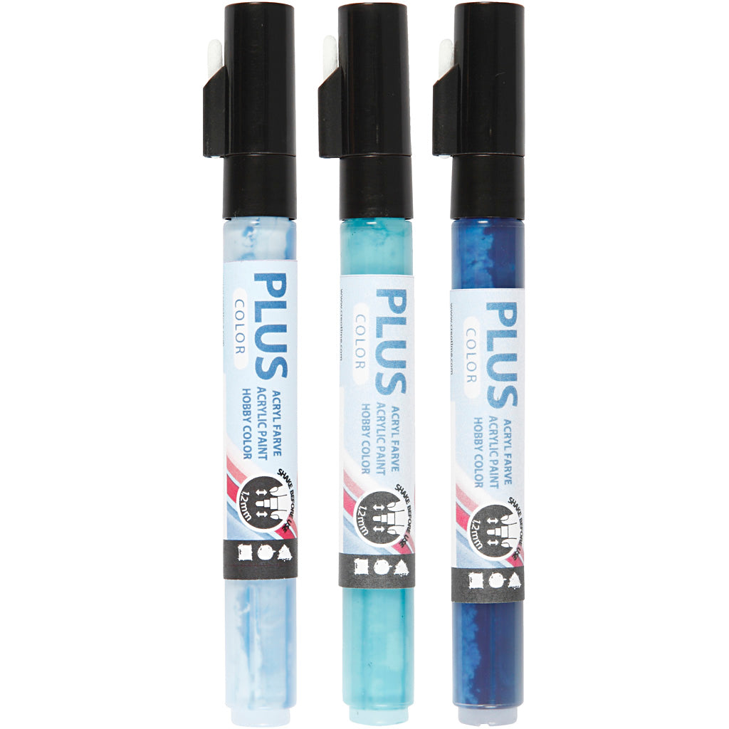 Plus Farbfarbe - Himmelblau, Marineblau, Türkis