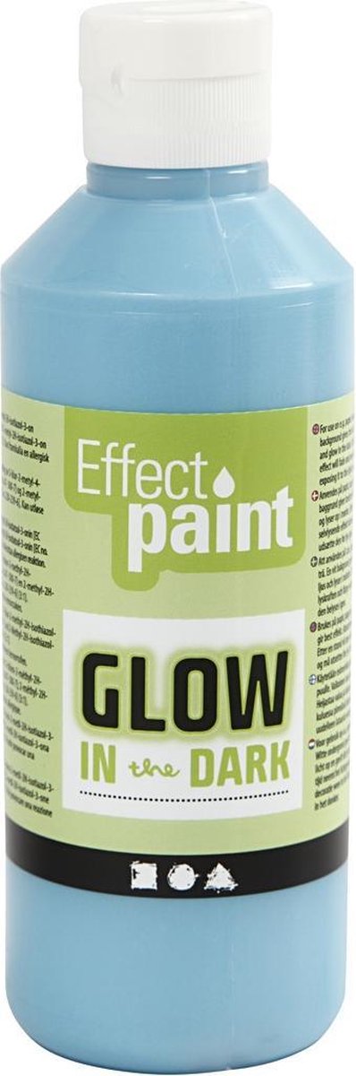 Glühen in der dunklen Farbe - hellblau, 250 ml