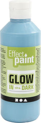 Glühen in der dunklen Farbe - hellblau, 250 ml