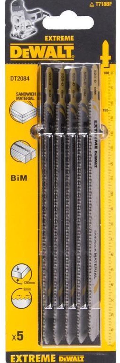 Dewalt Zubehör Stichsägeblatt BIM Extreme für Sandwichplatten (T718BF) – DT2084-QZ