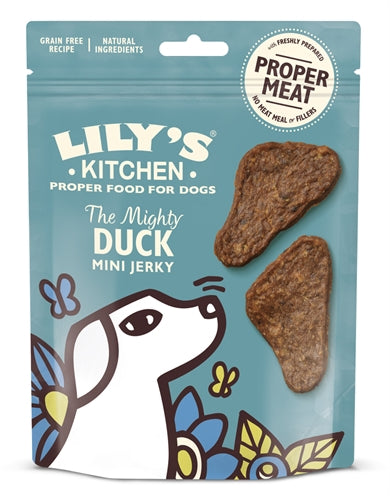 Lilys Küchenhund der mächtige Enten -Mini -Jerky