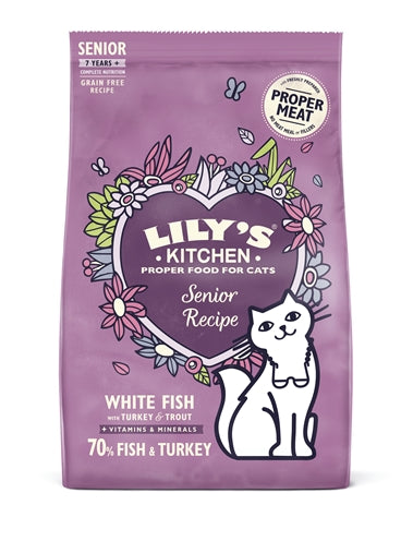 Lilys Küche Katze Senior Fisch Truthahn Rezept
