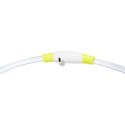 Trixie -Kragen USB -Blitzlicht leuchtend wiederaufladbar TPU Green