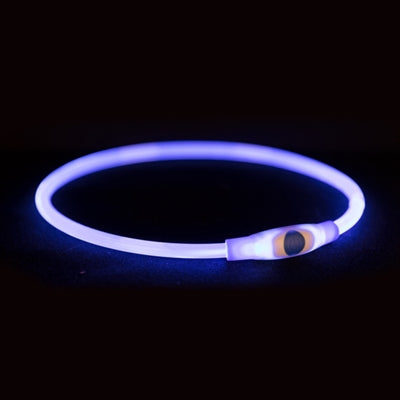 Trixie -Kragen USB -Blitzlicht leuchtend wiederaufladbar TPU Multi