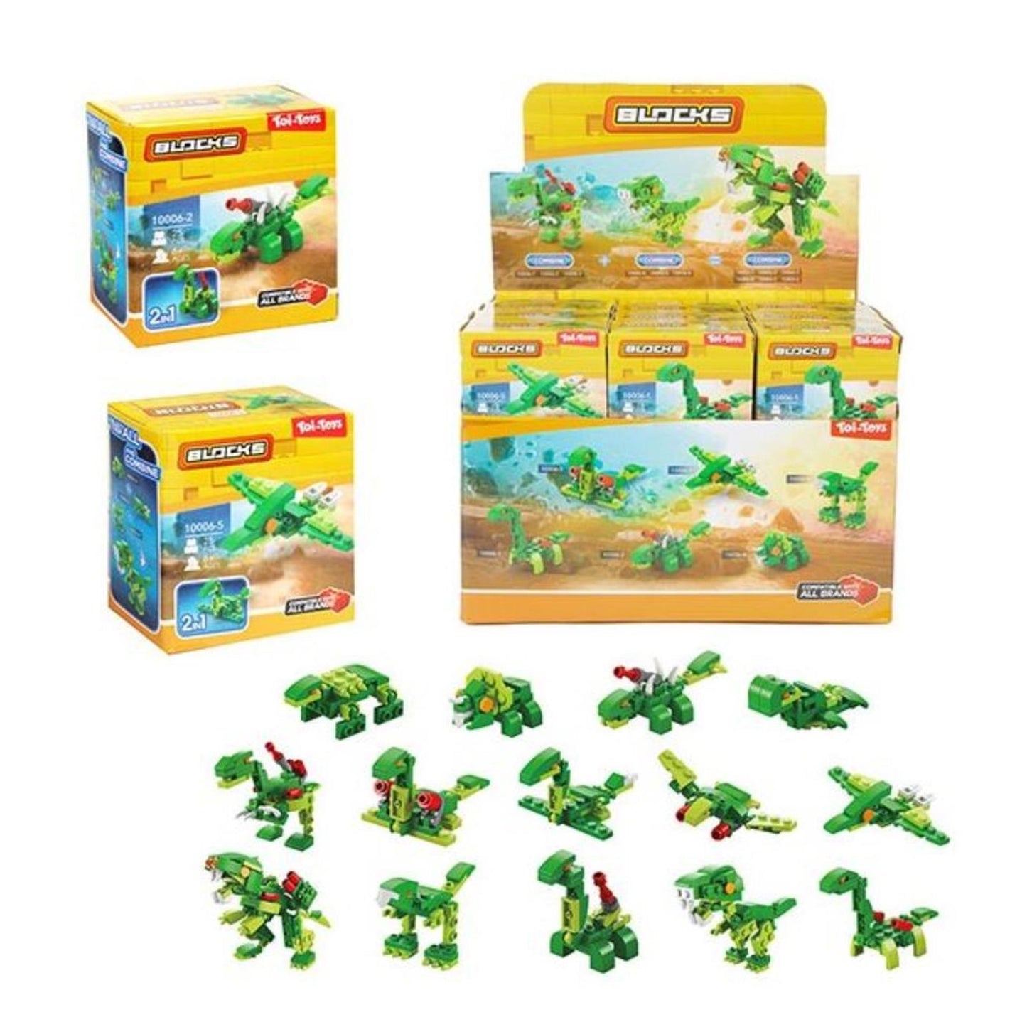 Toi-Toys Blöcke blockieren Steine ​​Roboter