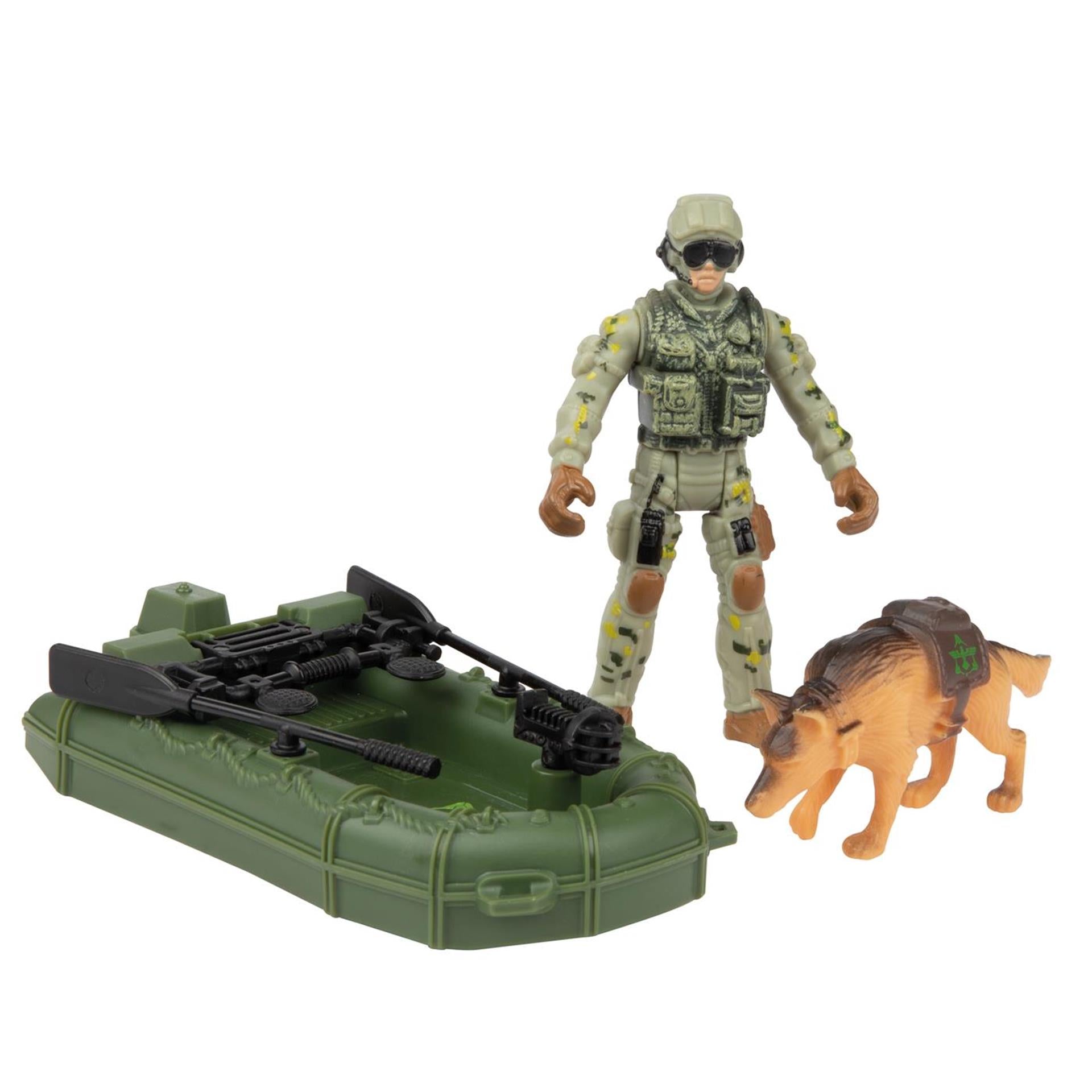 Militärische Krabbelung. Scharfschütze mit ACC. 2 Asst.