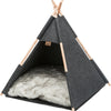 Trixie -Katzenkorb Tipi fühlte sich Anthrazit an