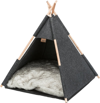 Trixie -Katzenkorb Tipi fühlte sich Anthrazit an
