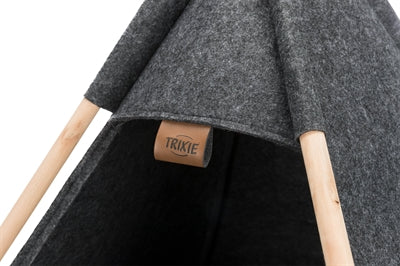 Trixie -Katzenkorb Tipi fühlte sich Anthrazit an