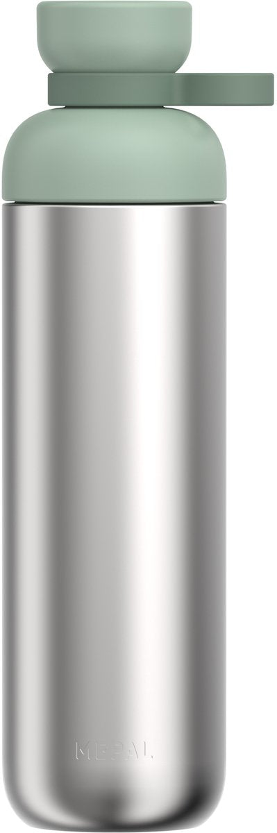 Mepal Trinkflasche Edelstahl Vita – 900 ml – 2 Öffnungen für zusätzlichen Trinkkomfort – Trinkflasche Edelstahl – Nordic Sage