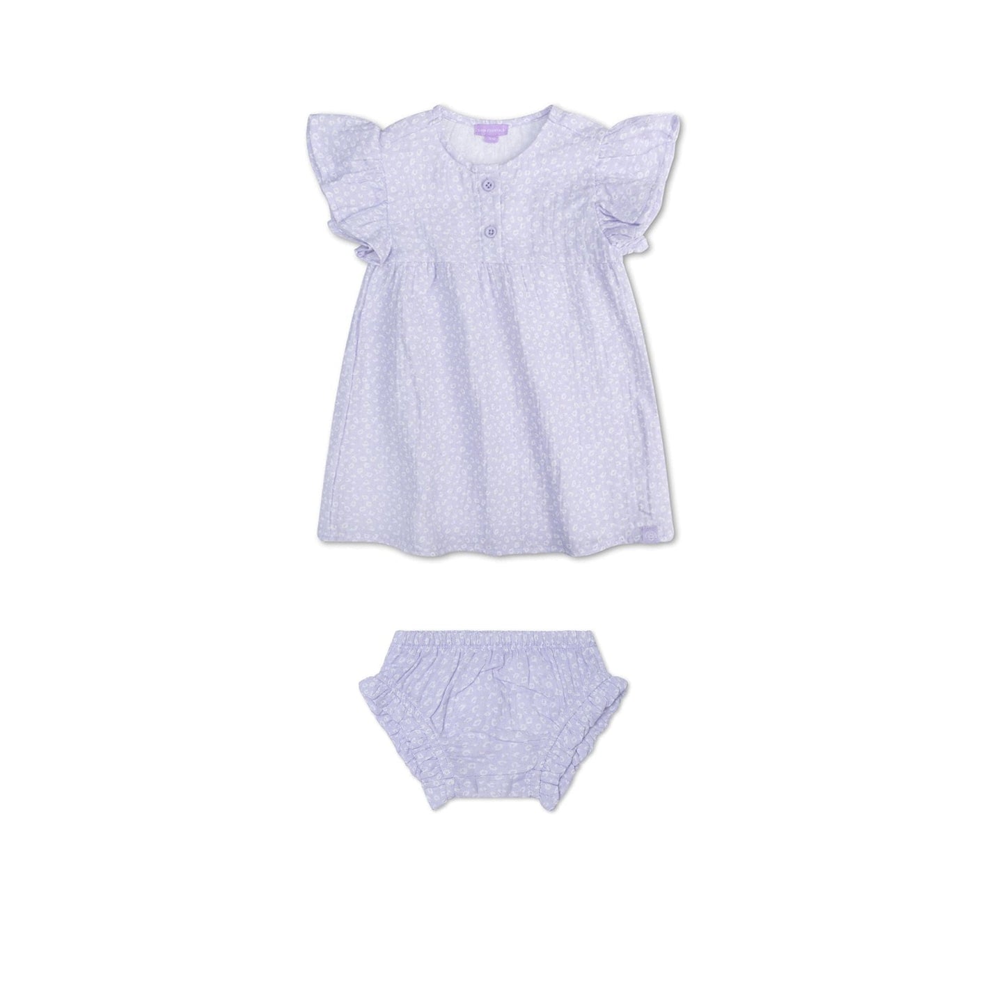 Leopard | Lila Girls Set Strand - Musselin