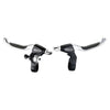 Tektro cl530 cl535 Bremshebel Set mit Glocke 4-Finger schwarz-silber auf Karte