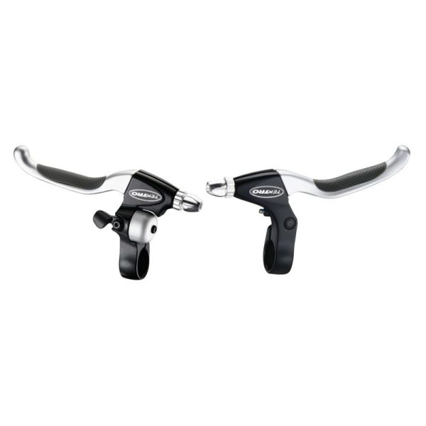 Tektro cl530 cl535 Bremshebel Set mit Glocke 4-Finger schwarz-silber auf Karte