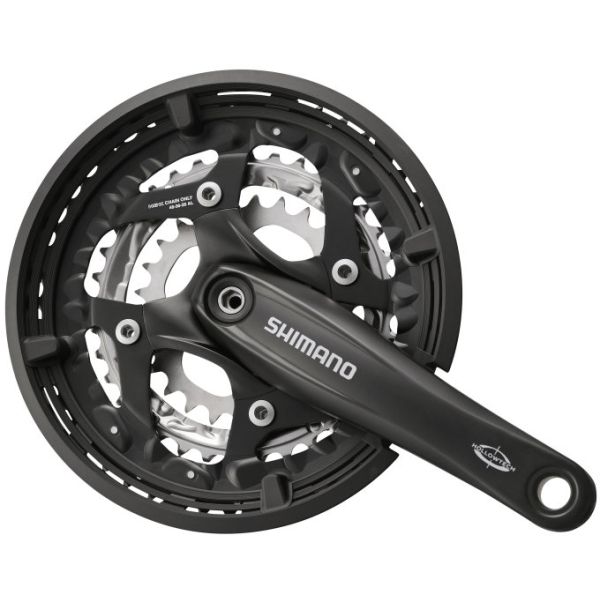 Shimano Kurbel 3 x 10 Speed ​​Trekking Fc-T521 mit 175-mm-Kurbel 48-36-26T Octalink Schwarz