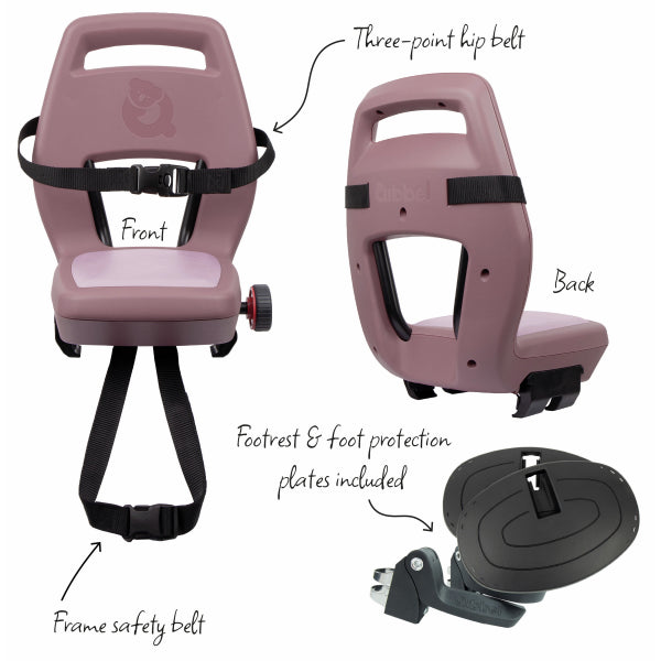 Qibbel Rücksitz Junior Pflaume Rose Q368