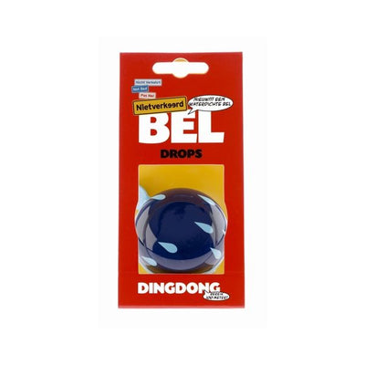 Nv ding dong Glocke 60mm Tropfen blau mit Tropfen Karte