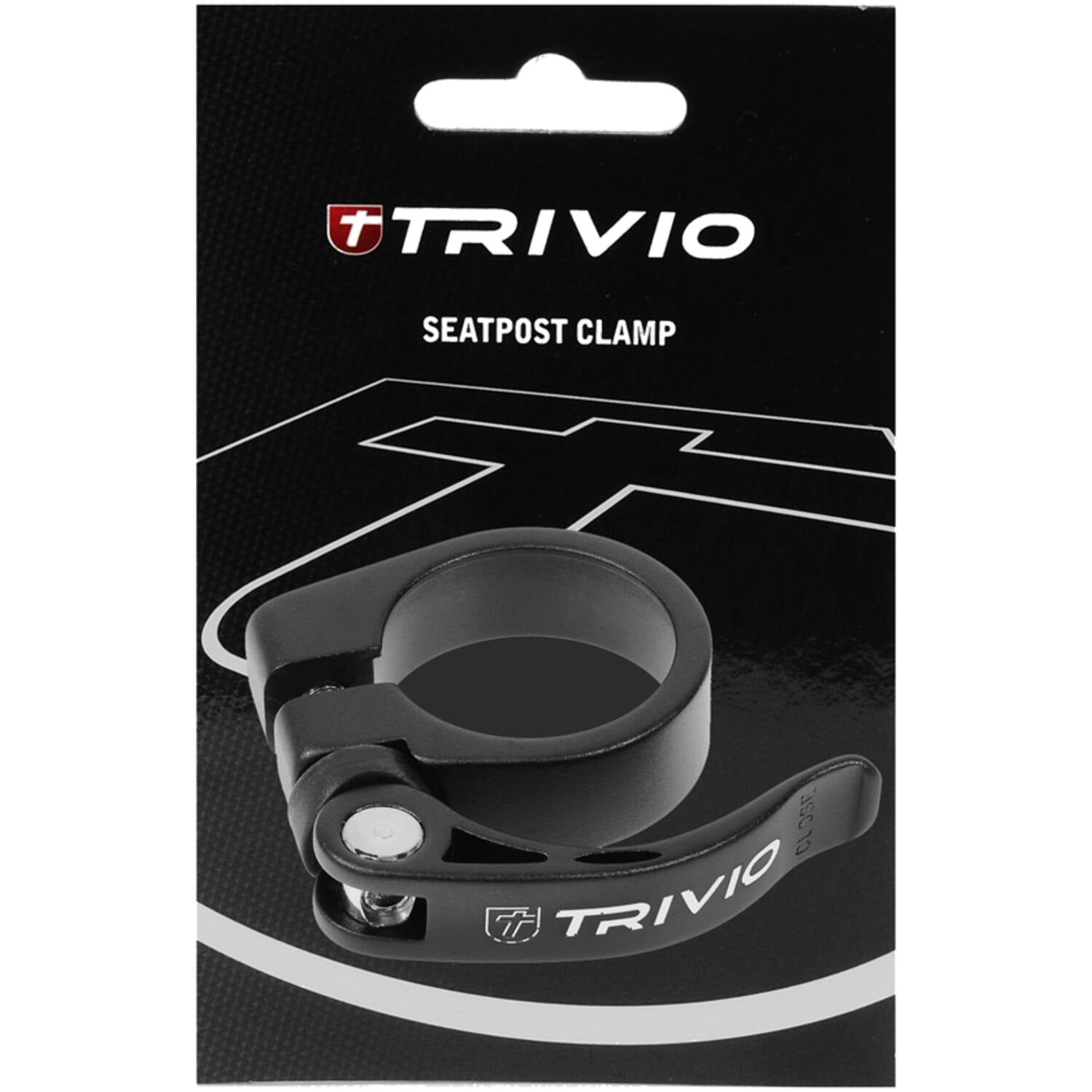 Trivio - Sattelstützenklemme Aluminium schwarz 31,8 mm Schnellspanner