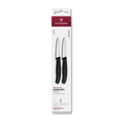 Victorinox Schälmesser 2 Stück schwarz spitz 8cm