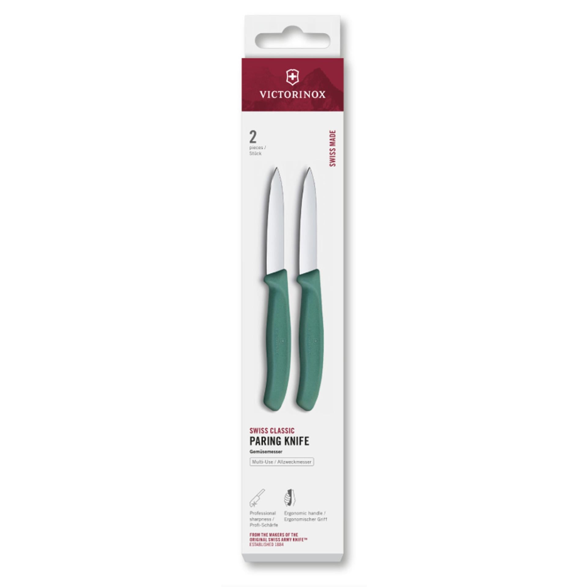 Victorinox Schälmesser 2 Stück grün spitz 8cm