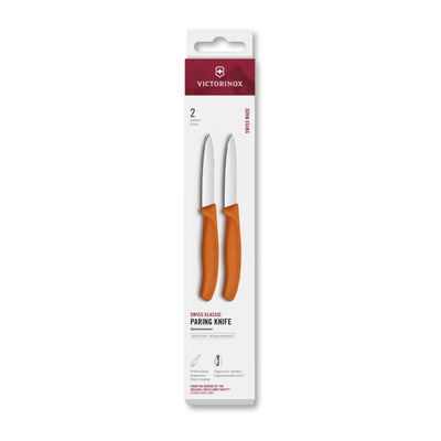 Victorinox Schälmesser 2 Stück orange spitz 8cm