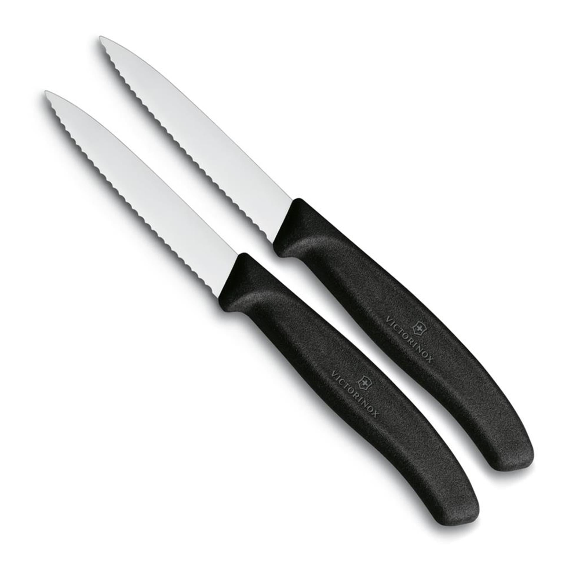 Victorinox Gemüsemesser gezahnt 2 Stück schwarz
