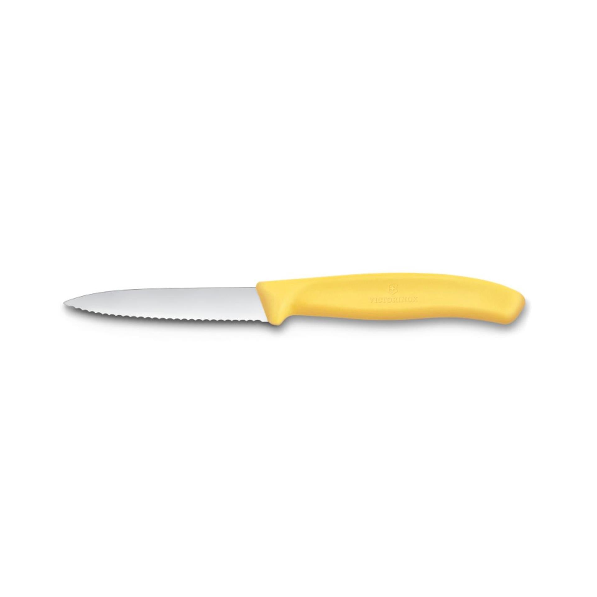 Victorinox Schälmesser gelb gezahnt 8cm