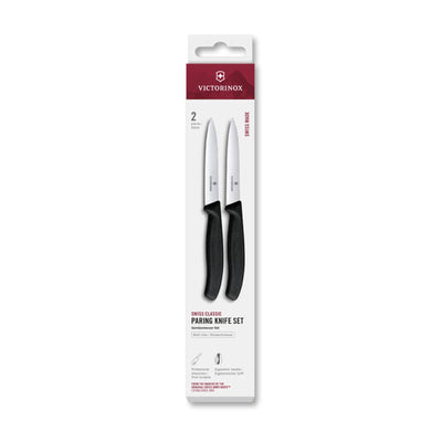 Victorinox Schälmesser 2 Stück schwarz 10cm