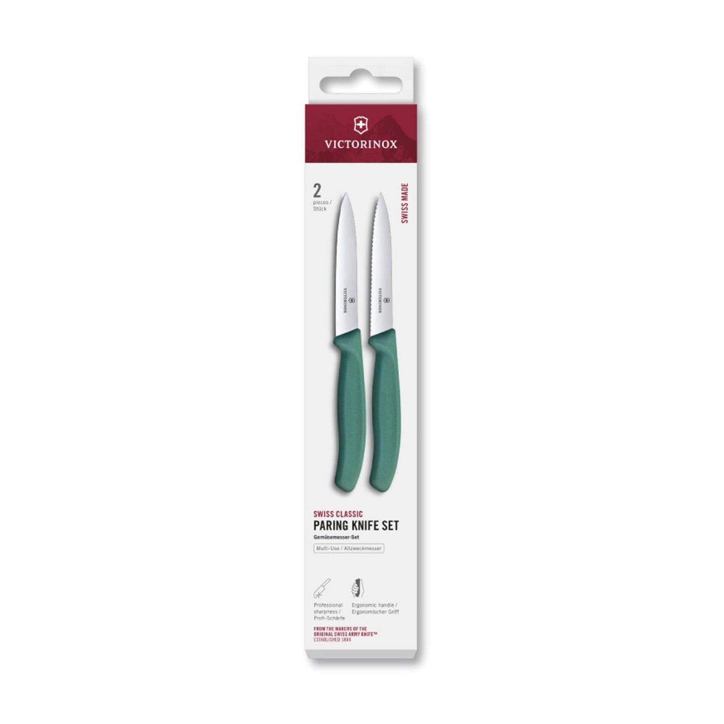 Victorinox Schälmesser 2 Stück grün 10cm