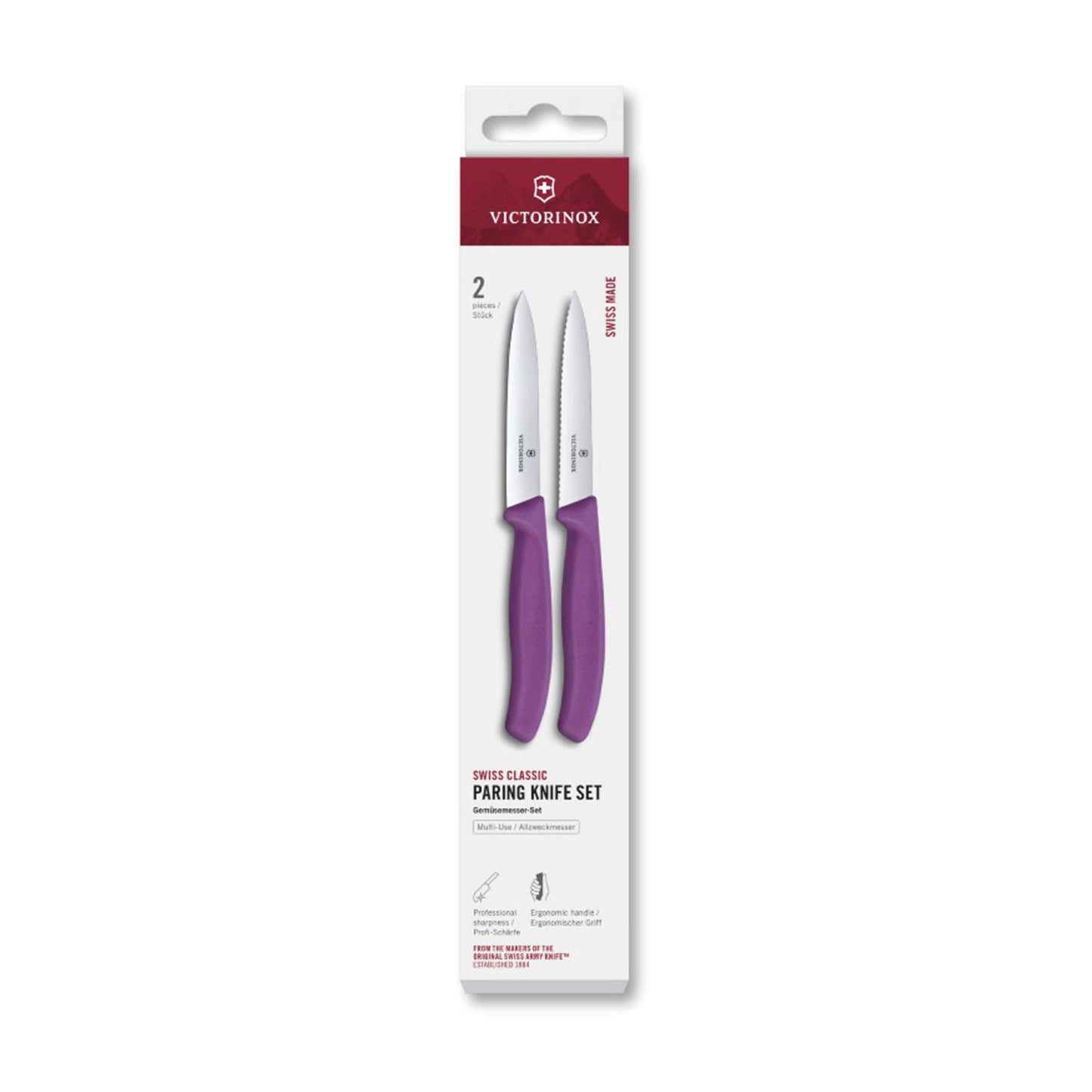 Victorinox Schälmesser 2 Stück lila 10cm