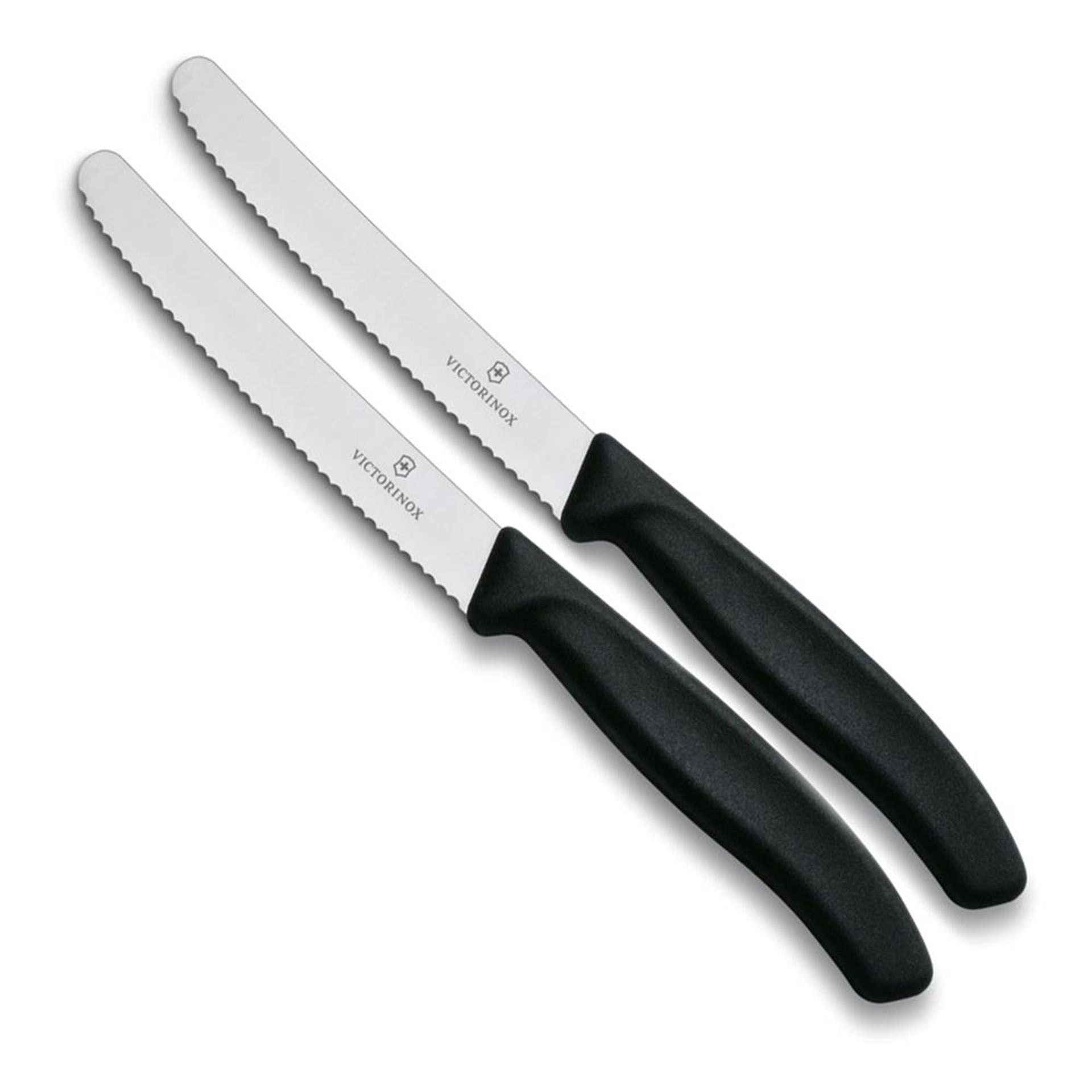 Victorinox Tomatenmesser gezahnt 2 Stück schwarz