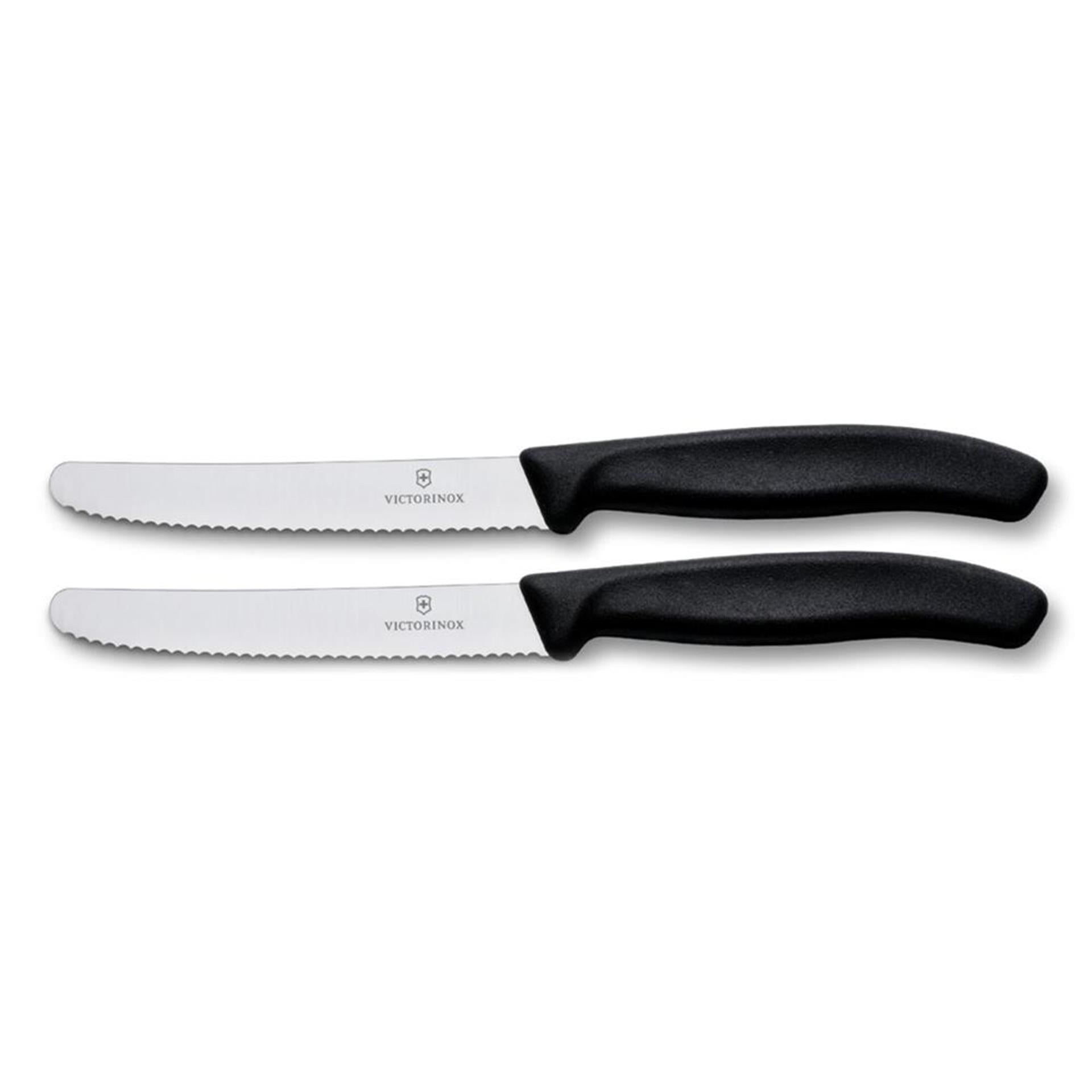 Victorinox Tomatenmesser gezahnt 2 Stück schwarz