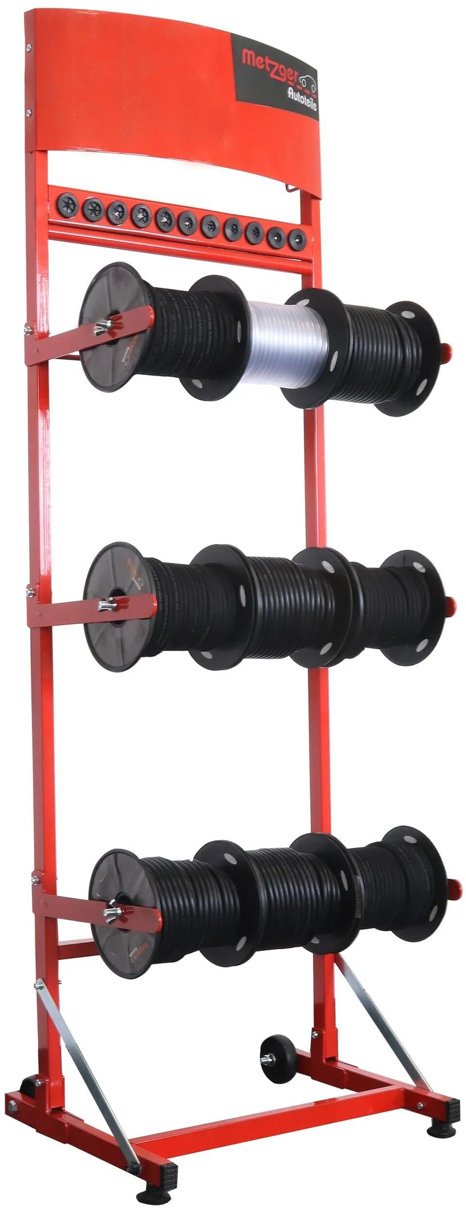 Metzger Schlauchwagen-Set, Rollenständer, Kraftstoffschläuche