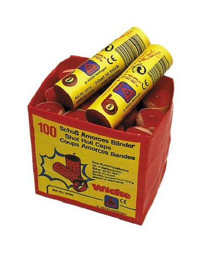 Johntoy Wicke Packung mit 12 Rollen Amorces 100 Schuss